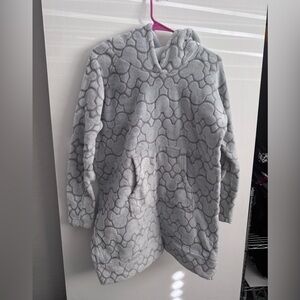 Disney Gray Patterned Hooded Sweater
